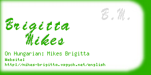 brigitta mikes business card